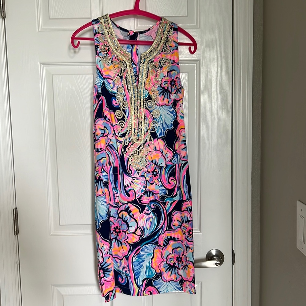 Lilly Pulitzer Carlotta stretch shift dress, size 00 NWOT